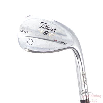 Titleist Vokey SM6 Tour Chrome Wedge Lob LW 58° 8 Deg Bounce M Grind SM6 BV Steel Wedge Flex Right Handed 35.25in
