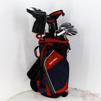 Complete Set of Men's TaylorMade Titleist Odyssey Golf Clubs + NEW Datrek Stand Bag w/Headcovers