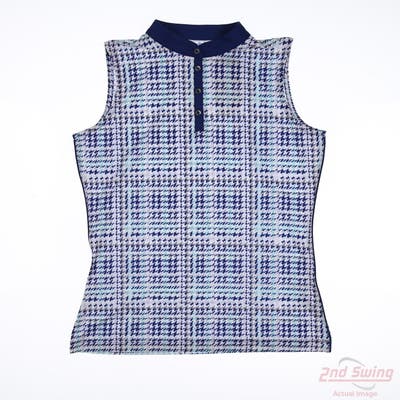 New W/ Logo Womens EP Pro Sleeveless Polo Small S Multi MSRP $80