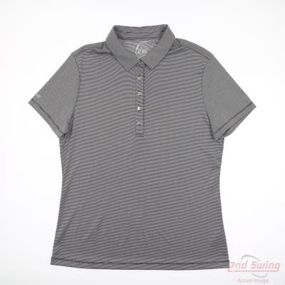 New Womens Nivo Sport Polo X-Large XL Black/White MSRP $65