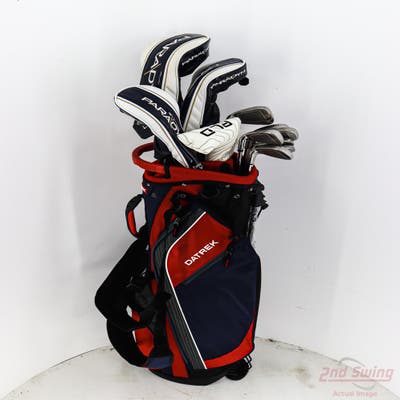 Complete Set of Men's TaylorMade Callaway Cobra Odyssey Golf Clubs + NEW Datrek Stand Bag w/Headcovers