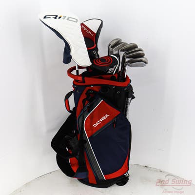 Complete Set of Men's TaylorMade & Odyssey Golf Clubs + NEW Datrek Stand Bag w/Headcovers