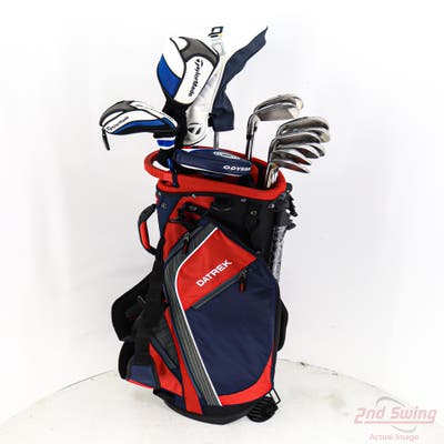 Complete Set of Men's TaylorMade Ping Cleveland Odyssey Golf Clubs + NEW Datrek Stand Bag w/Headcovers