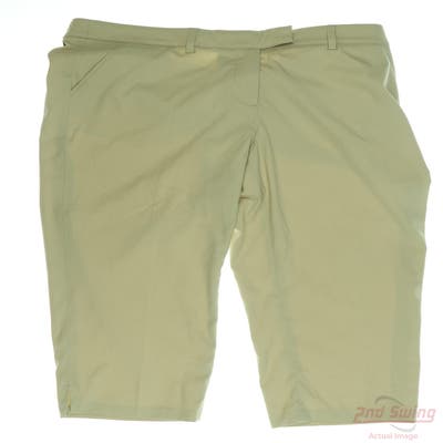 New Womens Greg Norman Pants 12 x Tan MSRP $40