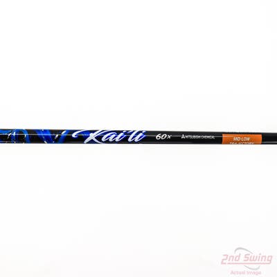 Used W/ TaylorMade RH Adapter Mitsubishi Rayon Kai'li Blue 60g Driver Shaft X-Stiff 44.5in