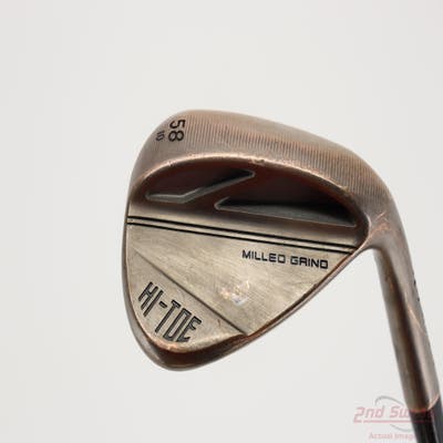 TaylorMade Milled Grind HI-TOE 3 Copper Wedge Lob LW 58° 10 Deg Bounce FST KBS Hi-Rev 2.0 115 Steel Wedge Flex Right Handed 35.0in