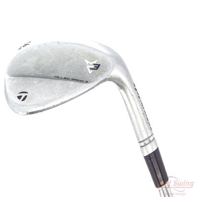 TaylorMade Milled Grind 3 Raw Chrome Wedge Sand SW 56° 8 Deg Bounce LB Dynamic Gold Tour Issue S200 Steel Stiff Right Handed 35.25in