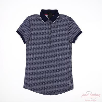 New Womens Greyson Polo X-Small XS Blue MSRP $100
