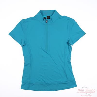New Womens Greyson Polo X-Small XS Blue MSRP $100