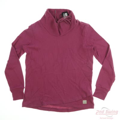 New W/ Logo Womens Straight Down Long Sleeve X-Small XS Pink MSRP $40