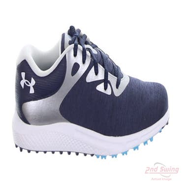 New Womens Golf Shoe Under Armour UA Charged Beathe SL 7.5 Navy MSRP $85 3026405-400