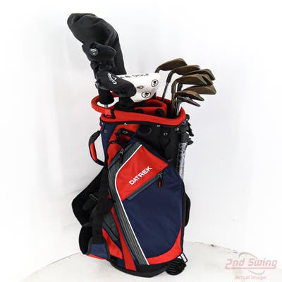 Complete Set of Men's Cleveland Nike Ping TaylorMade Golf Clubs + NEW Datrek Stand Bag w/Headcovers