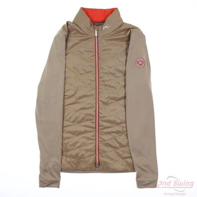 New W/ Logo Womens KJUS Jacket Small S Brown MSRP $270