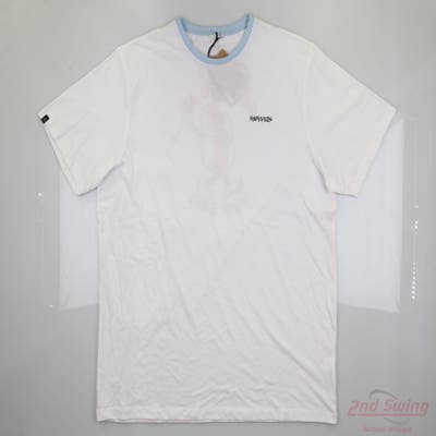 New W/ Logo Mens Swannies T-Shirt XX-Large XXL White MSRP $30