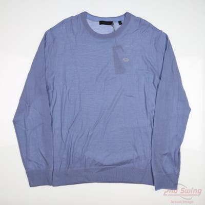New W/ Logo Mens Greyson Sweater Medium M Blue MSRP $130 MSP25S66 942