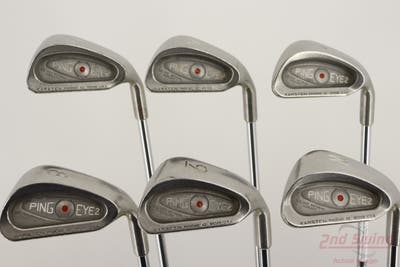 Ping Eye 2 Iron Set 5-PW Stock Steel Shaft Steel Stiff Right Handed Red dot +1/4"