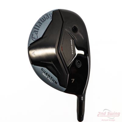 Mint Callaway Quantum Max Fast Fairway Wood 7 Wood 7W 22° Mitsubishi Eldio White/Silver 40 Graphite Ladies Right Handed 41.0in