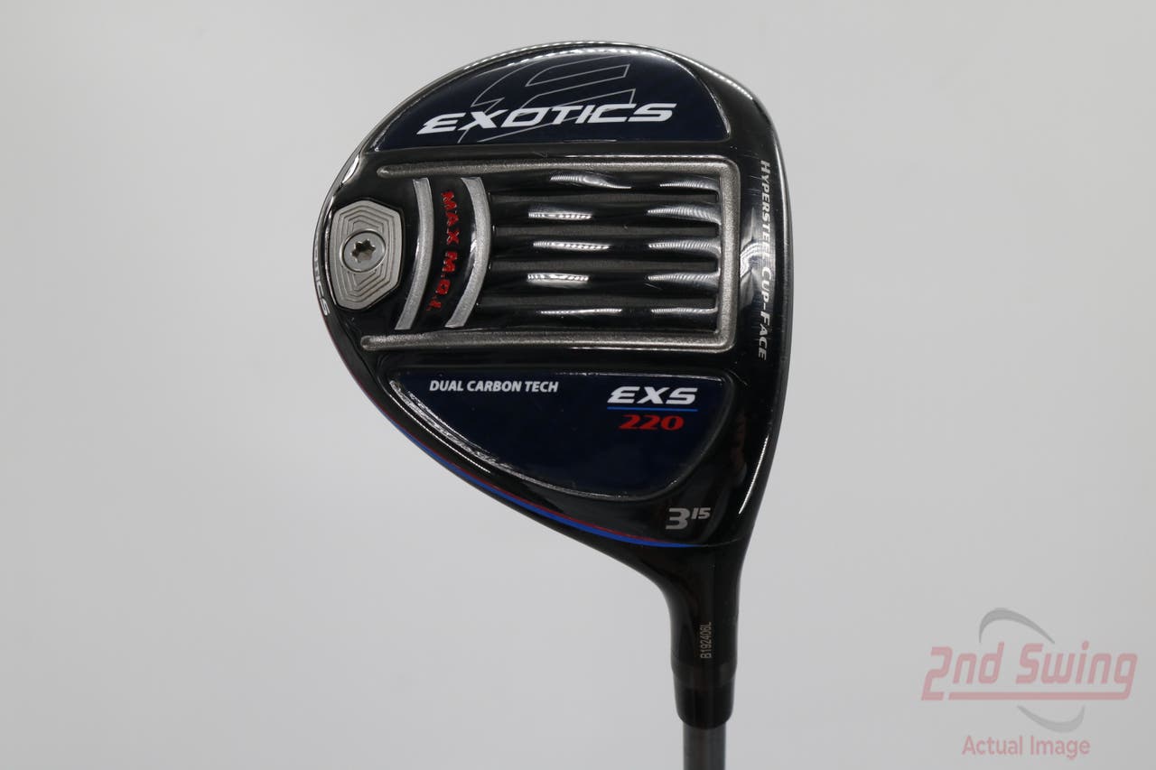 Tour Edge Exotics EXS 220 Fairway Wood 3 Wood 3W 15° Project X HZRDUS T800 Green 55 Graphite Regular Right Handed 43.25in