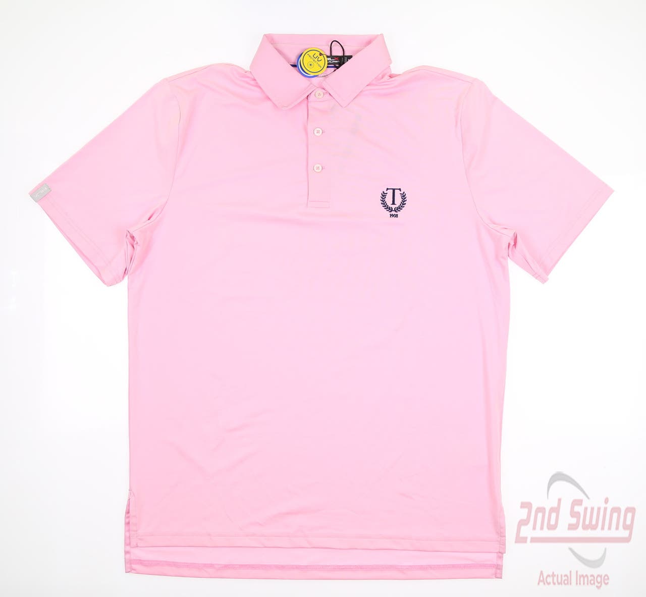 New W/ Logo Mens Ralph Lauren RLX Golf Polo Medium M Pink MSRP $98