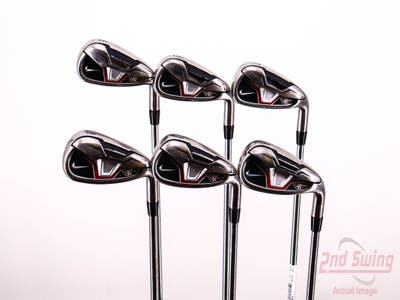 Nike Victory Red S Iron Set 5-9, AW Nike Stock Steel Uniflex Right Handed 39.0in