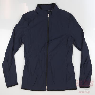 New Womens Dunning Golf Jacket Small S Navy Blue MSRP $119
