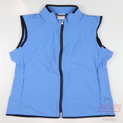 New Womens Dunning Golf Vest Small S Blue MSRP $115