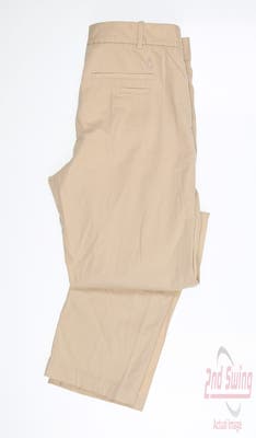 New Womens Ralph Lauren Golf Pants 12 Khaki MSRP $120