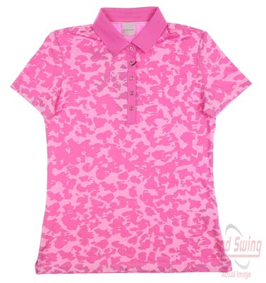 New Womens Dunning Golf Polo Small S Pink MSRP $89