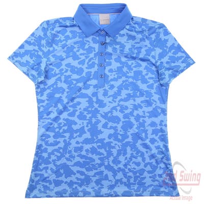 New Womens Dunning Golf Polo Small S Blue MSRP $89