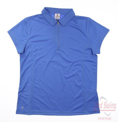 New Womens Daily Sports Golf Polo Large L Pacific MSRP $64