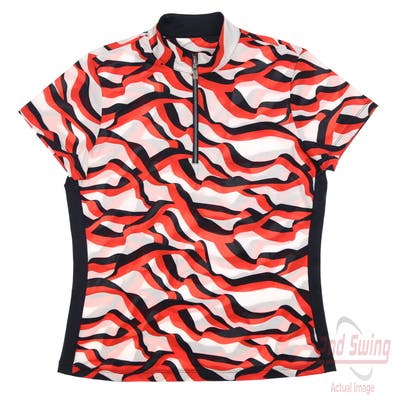 New Womens Tail Neve Polo Small S Deco Wave MSRP $93