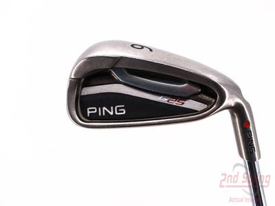 Ping G25 Single Iron 6 Iron Ping CFS Steel Regular Right Handed Red dot 37.25in