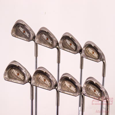 Ping Zing Iron Set 3-PW Ping KT-M Steel Stiff Right Handed Orange Dot 37.75in