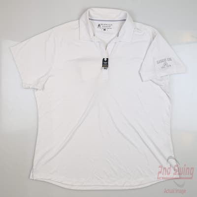 New W/ Logo Womens Bermuda Sands Golf Polo X-Large XL White MSRP $55