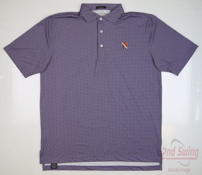 New W/ Logo Mens Turtleson Golf Polo Large L Grape Purple Black MSRP $90