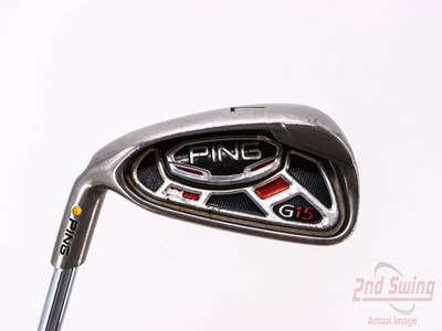 Ping G15 Single Iron 7 Iron Ping AWT Steel Regular Left Handed Yellow Dot 37.25in