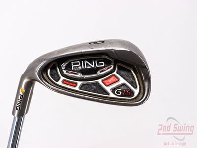 Ping G15 Single Iron 8 Iron Ping AWT Steel Regular Left Handed Yellow Dot 36.75in