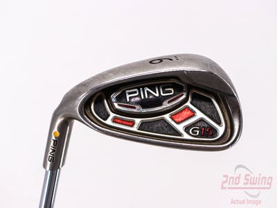 Ping G15 Single Iron 9 Iron Ping AWT Steel Regular Left Handed Yellow Dot 36.5in