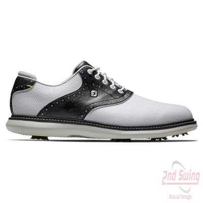 New Mens Golf Shoe Footjoy Traditions Saddle Medium 9.5 White/Camo MSRP $140