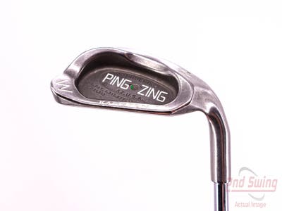 Ping Zing Single Iron Pitching Wedge PW Stock Steel Shaft Steel Stiff Right Handed Green Dot 36.25in