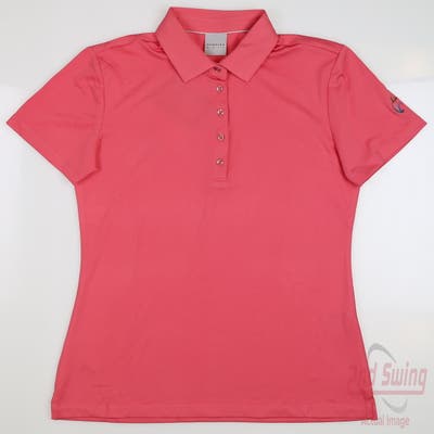 New W/ Logo Womens Dunning Player Jersey Performance Polo Small S Rosetta MSRP $79