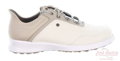 New W/O Box Mens Golf Shoe Footjoy Stratos Medium 9.5 Beige/Khaki MSRP $220 50071