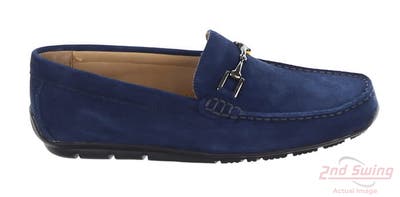 New Mens Golf Shoe Footjoy Club Casuals Suede Loafer Medium 10 Blue MSRP $180 79062