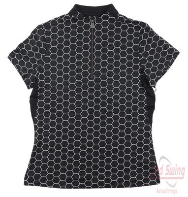 New Womens Tail Golf Polo Small S Black MSRP $90