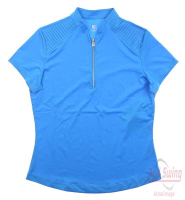 New Womens Tail Ignace Polo Small S Destiny Blue MSRP $90