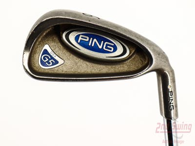 Ping G5 Single Iron 6 Iron Stock Steel Shaft Steel Stiff Right Handed White Dot 38.0in
