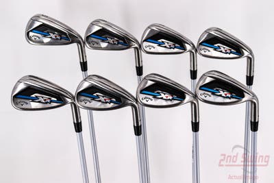 Callaway XR OS Iron Set 5-PW AW SW Project X Velocity 6.0 Graphite Stiff Right Handed 38.5in