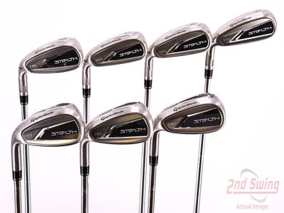 TaylorMade Stealth HD Iron Set 5-PW AW FST KBS MAX 85 MT Steel Stiff Left Handed 38.5in