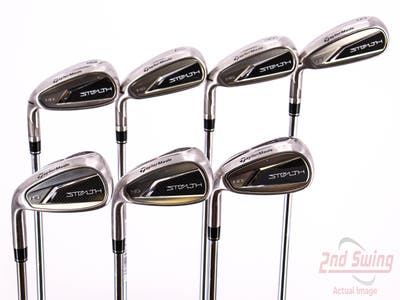 TaylorMade Stealth HD Iron Set 5-PW AW FST KBS MAX 85 MT Steel Regular Left Handed 38.5in