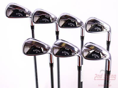 Callaway Apex DCB 21 Iron Set 5-PW AW UST Mamiya Recoil 65 Dart Graphite Senior Right Handed 38.0in